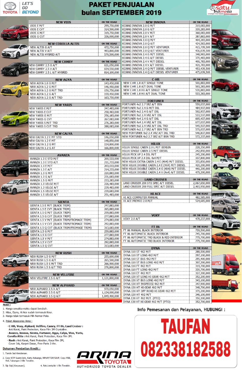 Sales Toyota Lamongan Taufan 0823-3818-2588 WA Promo 